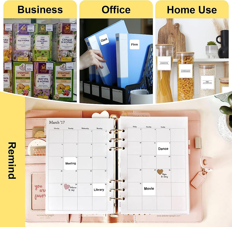 Thumbnail: 6 Rolls Thermal Label Sticker for Niimbot B21/B3S/B1 Printer Niimbot Label Tape