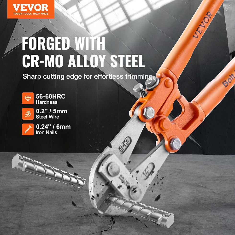 Miniatúra: VEVOR Bolt Cutter 8in/14in/18in/24in Lock Cutter Bi-Material Handle with Soft R