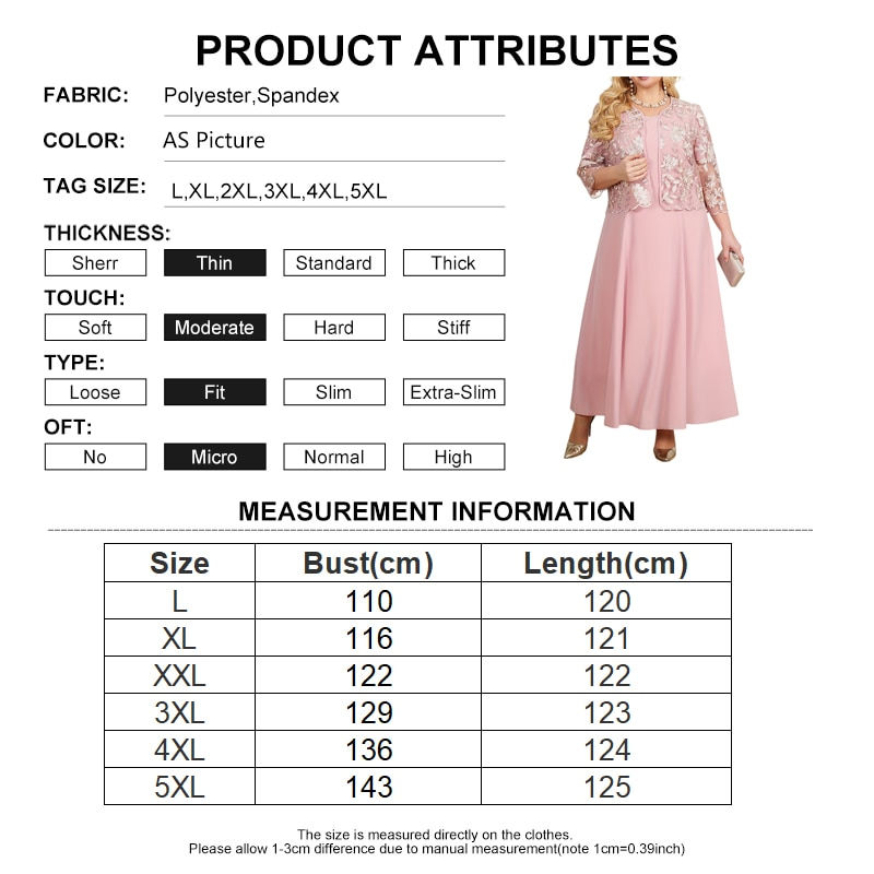 Thumbnail: Plus Size 5XL Women Summer Autumn Elegant Lace Dress Female Evening Party Dress