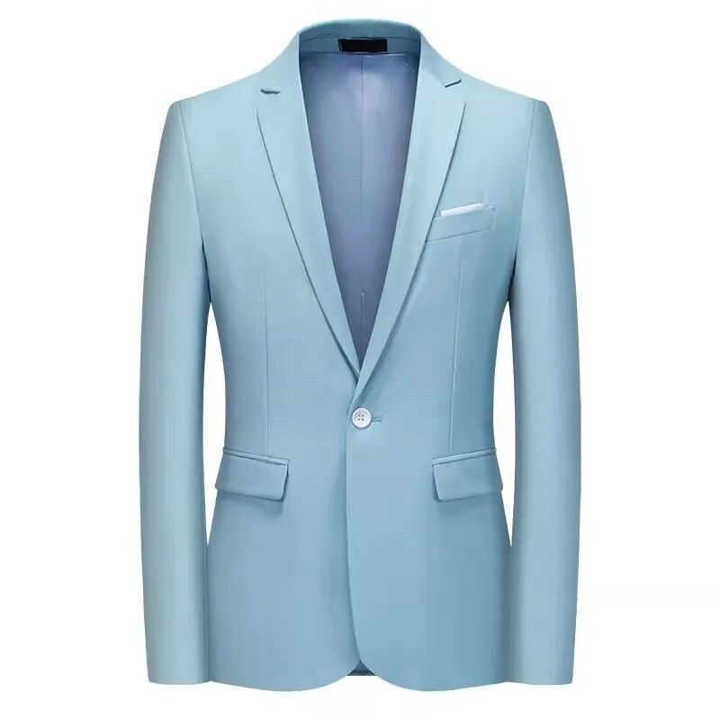 縮圖：High Quality Business Slim Fit Single Buttons Suits Jacket Men Slim Fit Casual