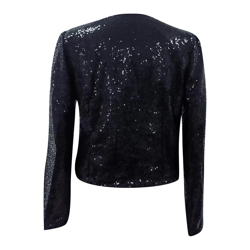 Miniatură: Plus Size Women'S Cardigan Long Sleeve Shiny Sequin Coat Open Front Casual Fema