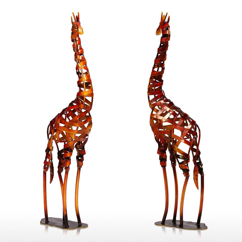 Thumbnail: Giraffe Metal Sculpture Iron braided Handicrafts Home Furnishing Articles Home