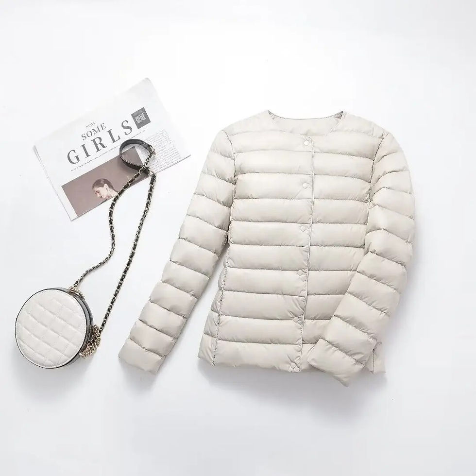 Thumbnail: 2023 New Winter and Autumn Fashion Women Liner Duck Down Jacket Female Fall Win