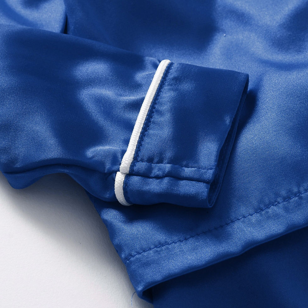 Thumbnail: Satin Pajamas PJ's 2PCS Solid Family Clothing Sets Winter Long Sleeve Sleepwear