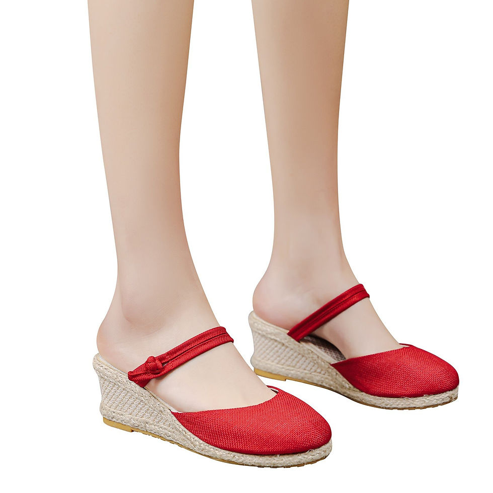 Thumbnail: Women Summer Round Toe Sandals Solid Casual Wedges Shoes For Women