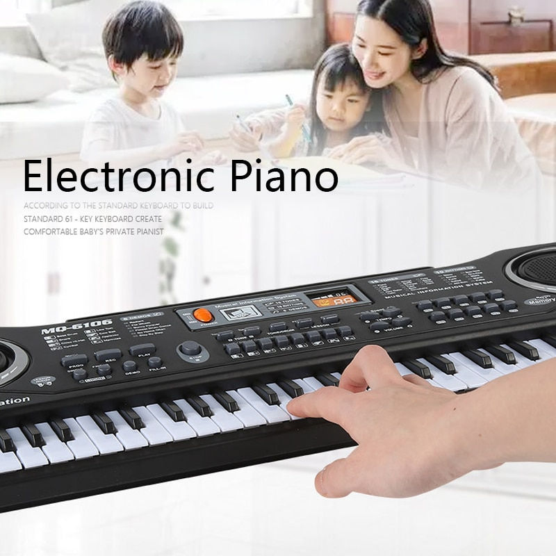 Μικρογραφία: Kids Electronic Piano Keyboard Portable 61 Keys Organ with Microphone Education