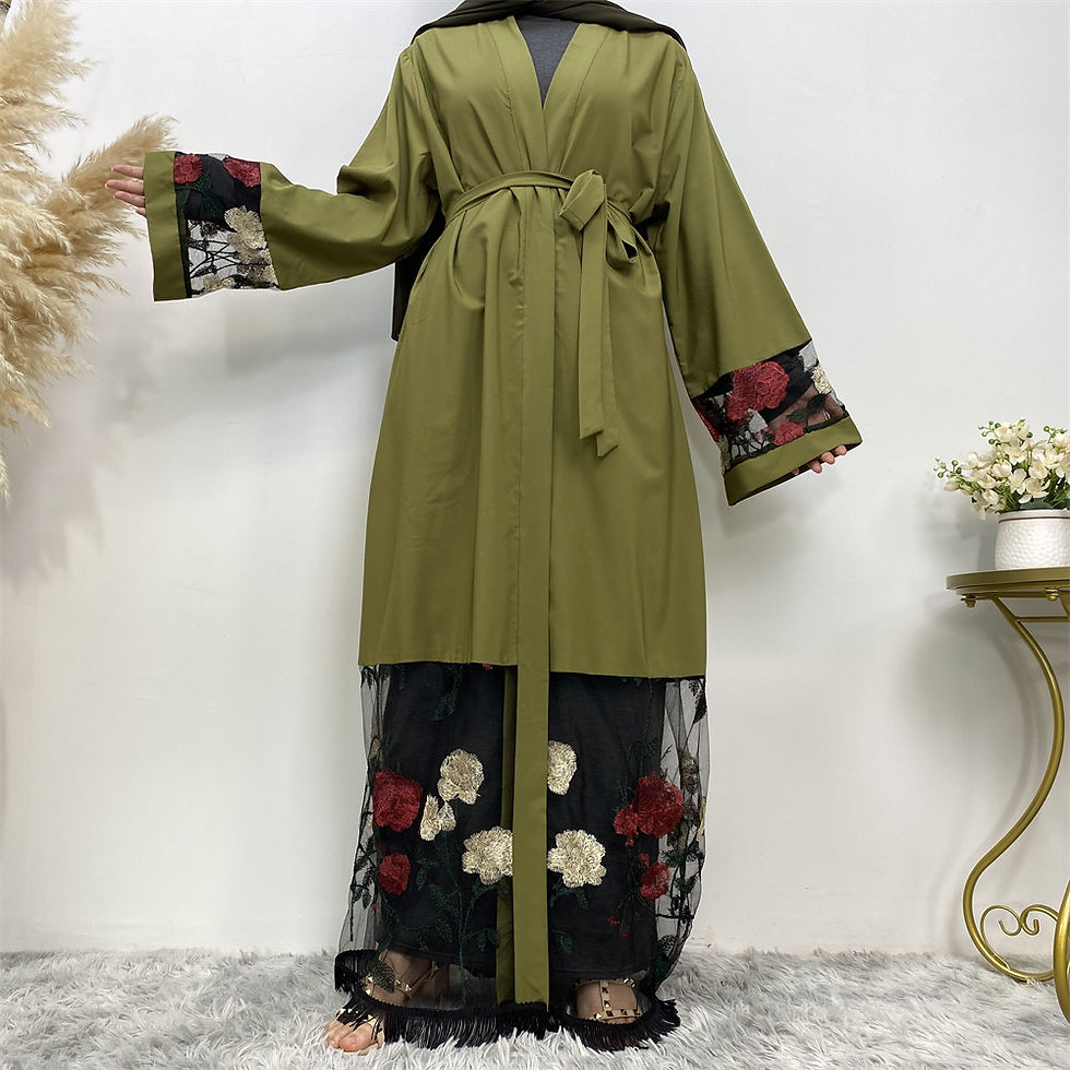 縮圖：New Style Cardigan Robe Patchwork Embroidery