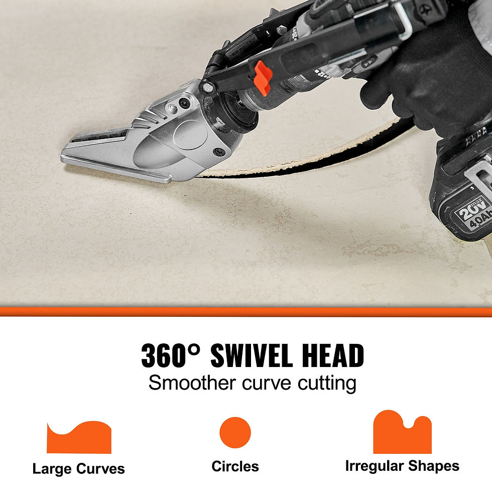 Hình thu nhỏ: VEVOR Board Cutter Drill Attachment Board Shears Attachment with 360 Degree Piv
