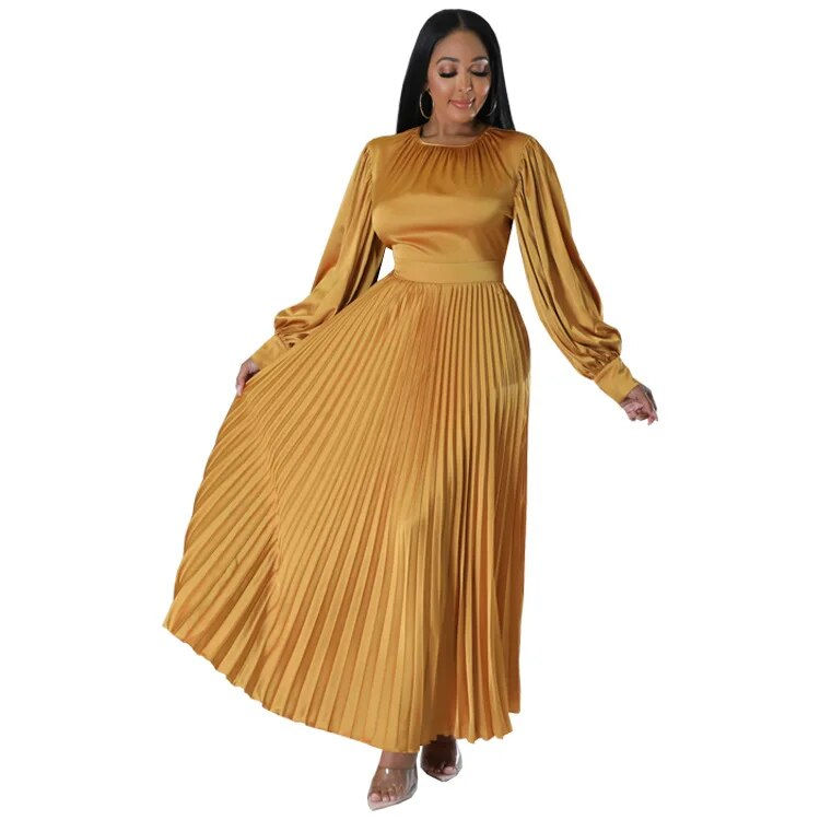 Elegant Dresses For Women Autumn Winter Maxi Dress Ladies Traditional Clothing