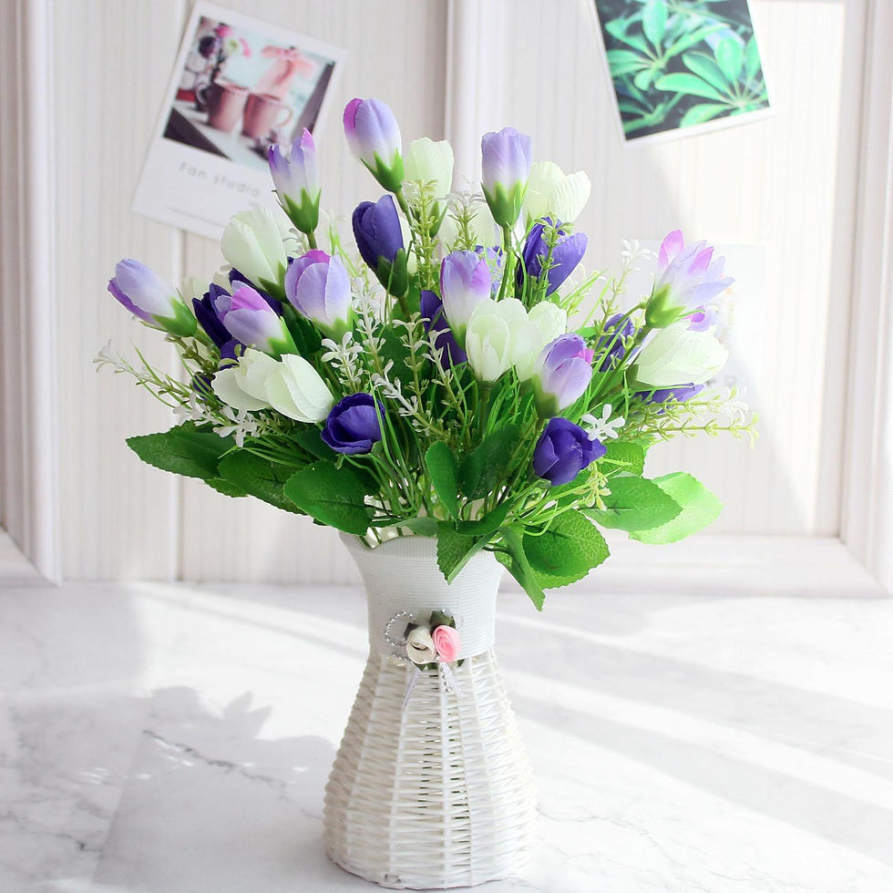 Miniatúra: Artificial Flower Basket Plastic Rattan Handmade Hanging Vase Wall Mounted Plan
