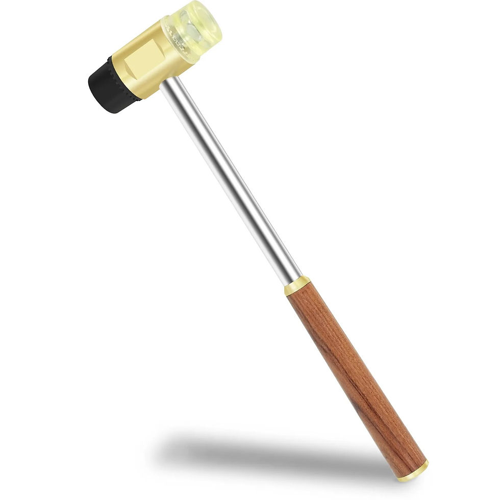 Thumbnail: Woodworking Hammer Safe Brass Hammer with Wooden Handle Comfortable Carpenter H