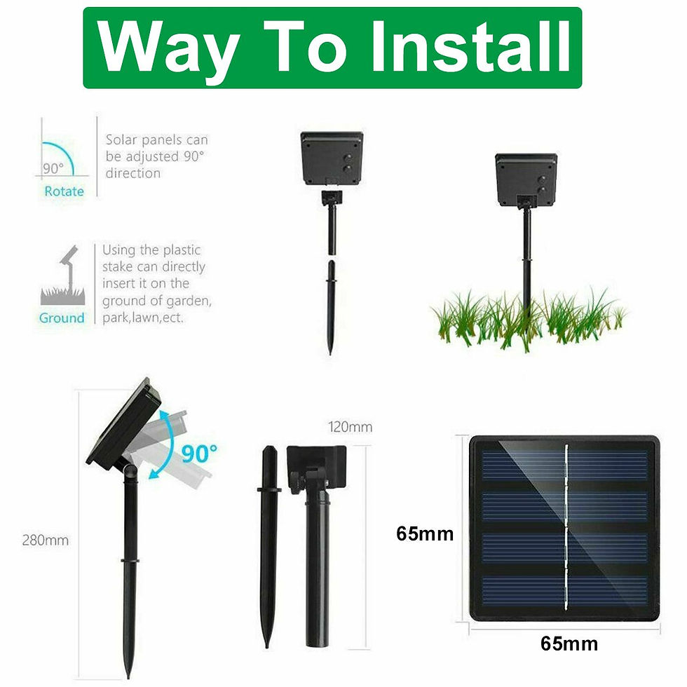 थंबनेल: 200/100/30LED 22/12/6.5M Solar Powered IP65 Waterproof Fairy String Copper Wire