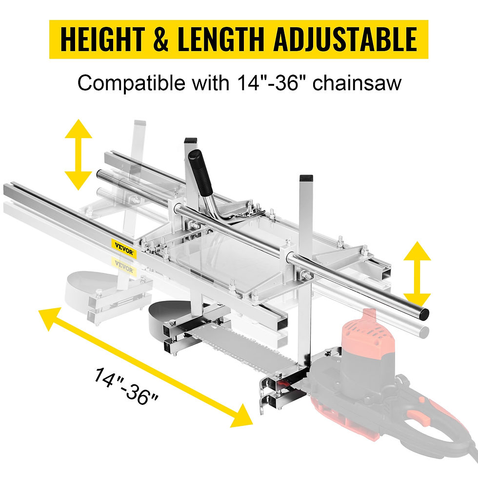 Miniaturbild: VEVOR Chainsaw Mill Planking Milling 24 36 48 Inch Guide Bar Wood Lumber