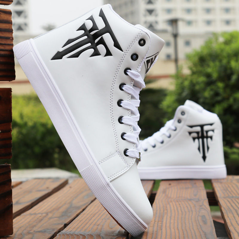 Sličica: White Sneakers Man Vulcanized Sneakers Male Comfortable High Top Shoes Men Autu