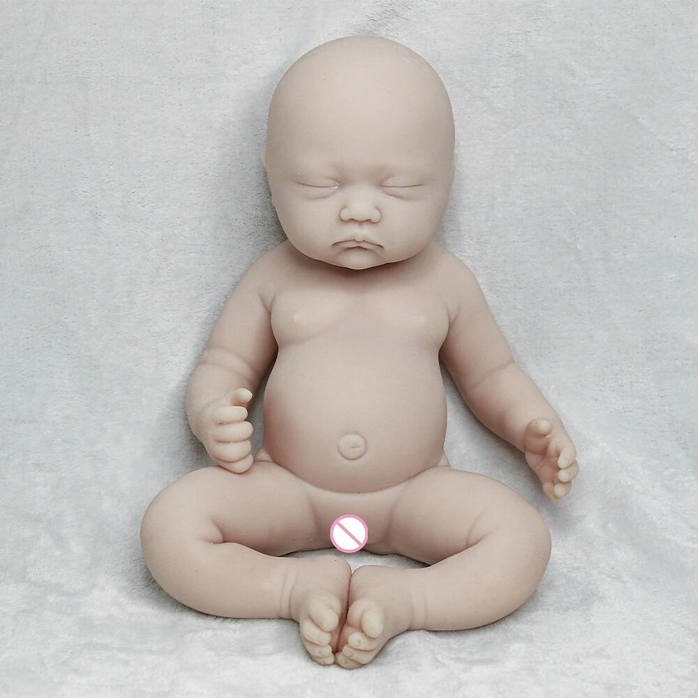 Miniaturebillede: 17.7 " Reborn Baby Doll Girl  Realistic Newborn Dolls Christmas Handmade Gifts