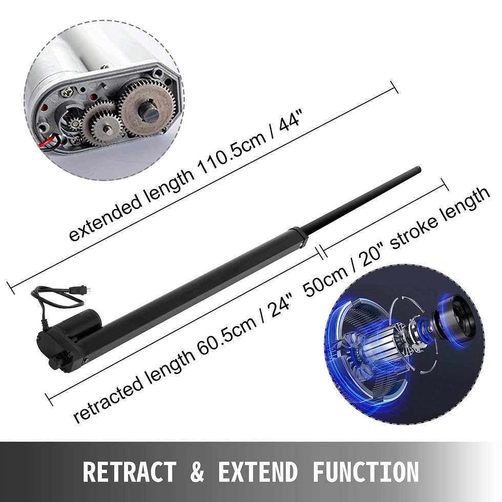 Μικρογραφία: VEVOR  12V Solar Tracker Linear Actuator 20" Stroke Linear Drive Electric Motor