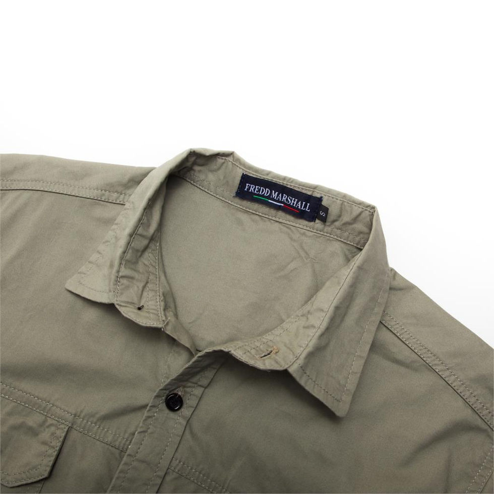Thumbnail: Fredd Marshall New Mens Military Shirt Men Short Sleeve Cargo Shirts 100% Cotto