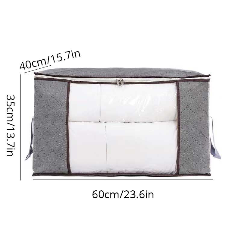 थंबनेल: Non Woven Cotton Quilt Storage Bag Large Capacity Clothing Cotton Quilt Mobile