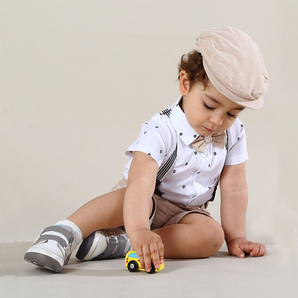 Miniatyrbild: Hot Baby Boy Clothing Suit Newborn Handsome Romper Bow Set Birthday Festival Gi