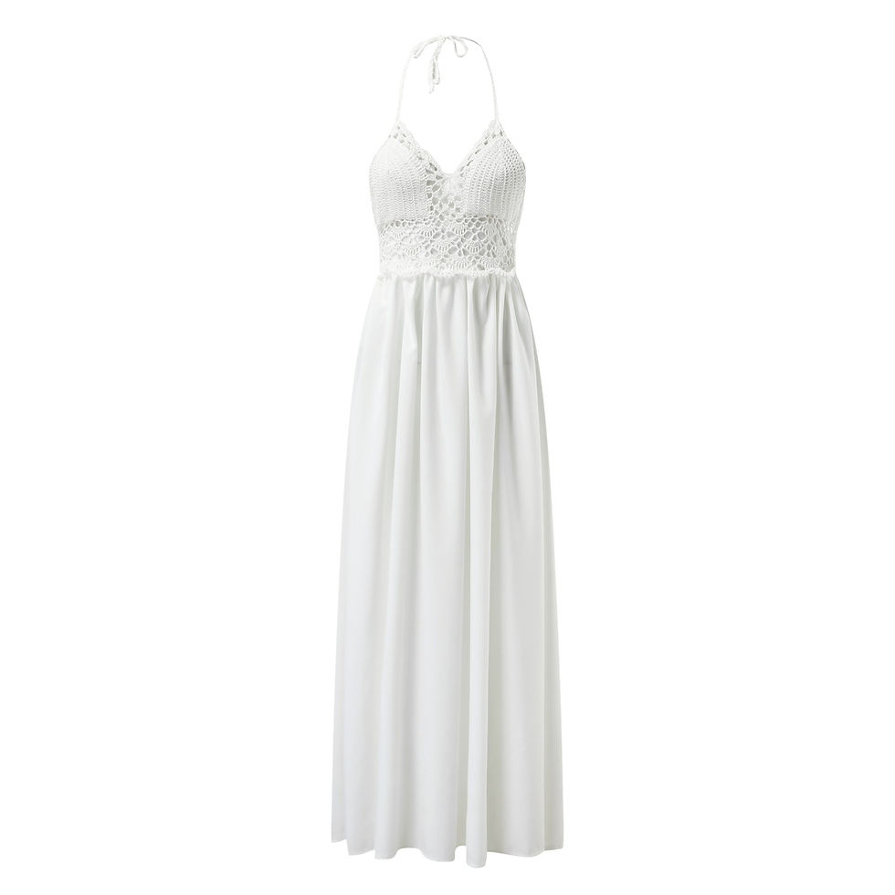 Miniaturbild: Sleeveless Backless Bohemian Maxi Dresses Women 2023 Summer Loose Elegant Cute