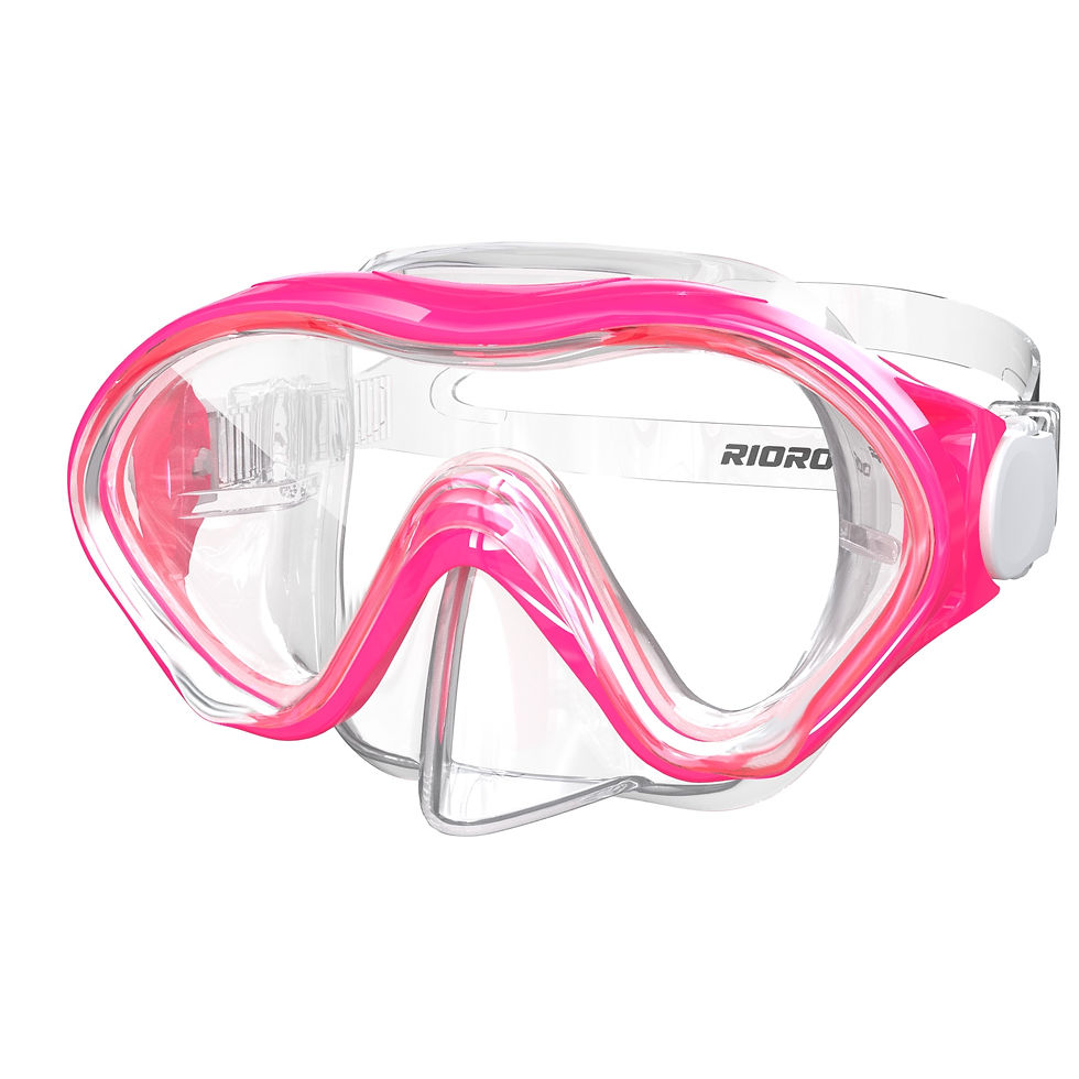 Thumbnail: Children Swimming Glasses Adjustable Large Frame 180° Wide Vision Anti-Fog UV P
