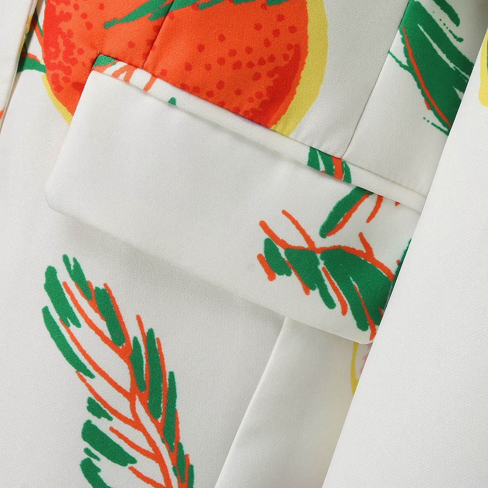 Thumbnail: 2023 Vintage Floral Printed Long Blazer Bohemian Casual Jackets Women Long Slee