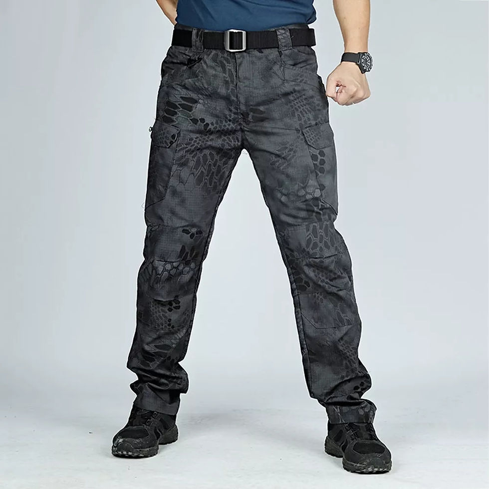 Thumbnail: Quick Dry Outdoors Sports Tactical Trousers Camouflage black Trousers for