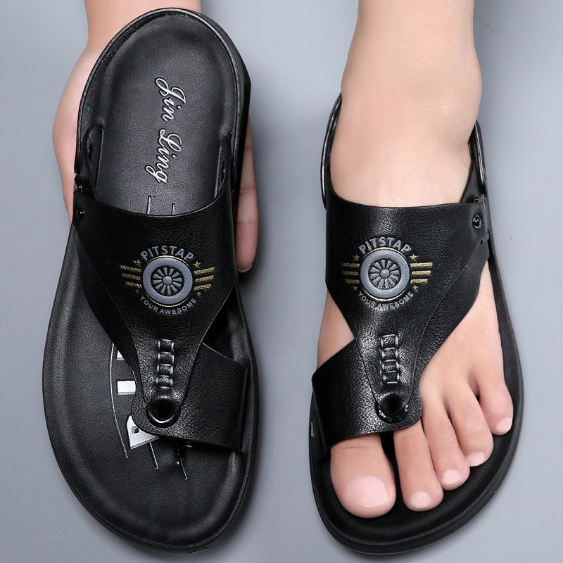 Miniatura: Casual flip-flops men's summer anti-skid outdoor dual-use sandals, ultra-fine p