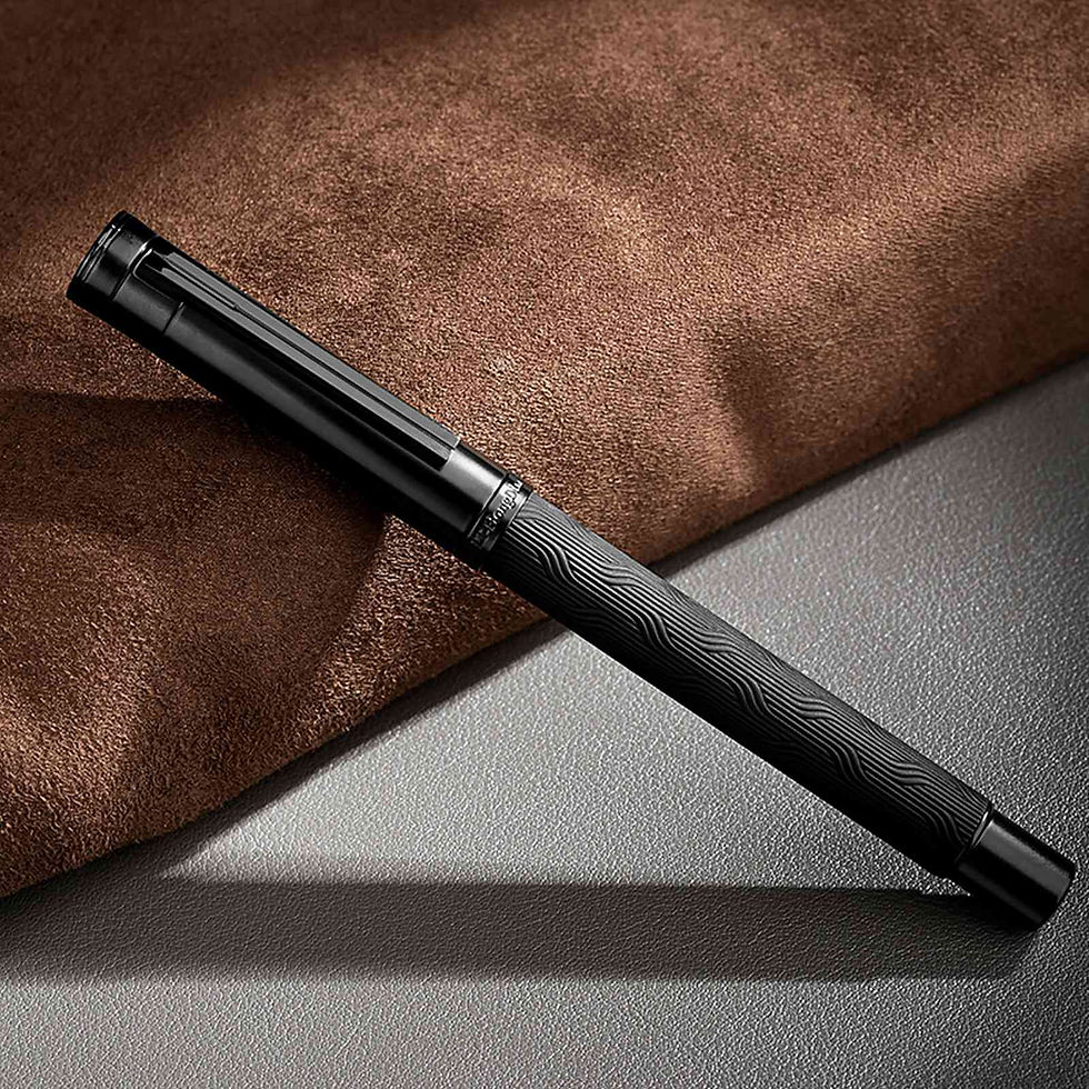 Thumbnail: Hongdian  EF/F/M Nibs Black Fountain Pen Carbon Fiber Gift Pen ink pens