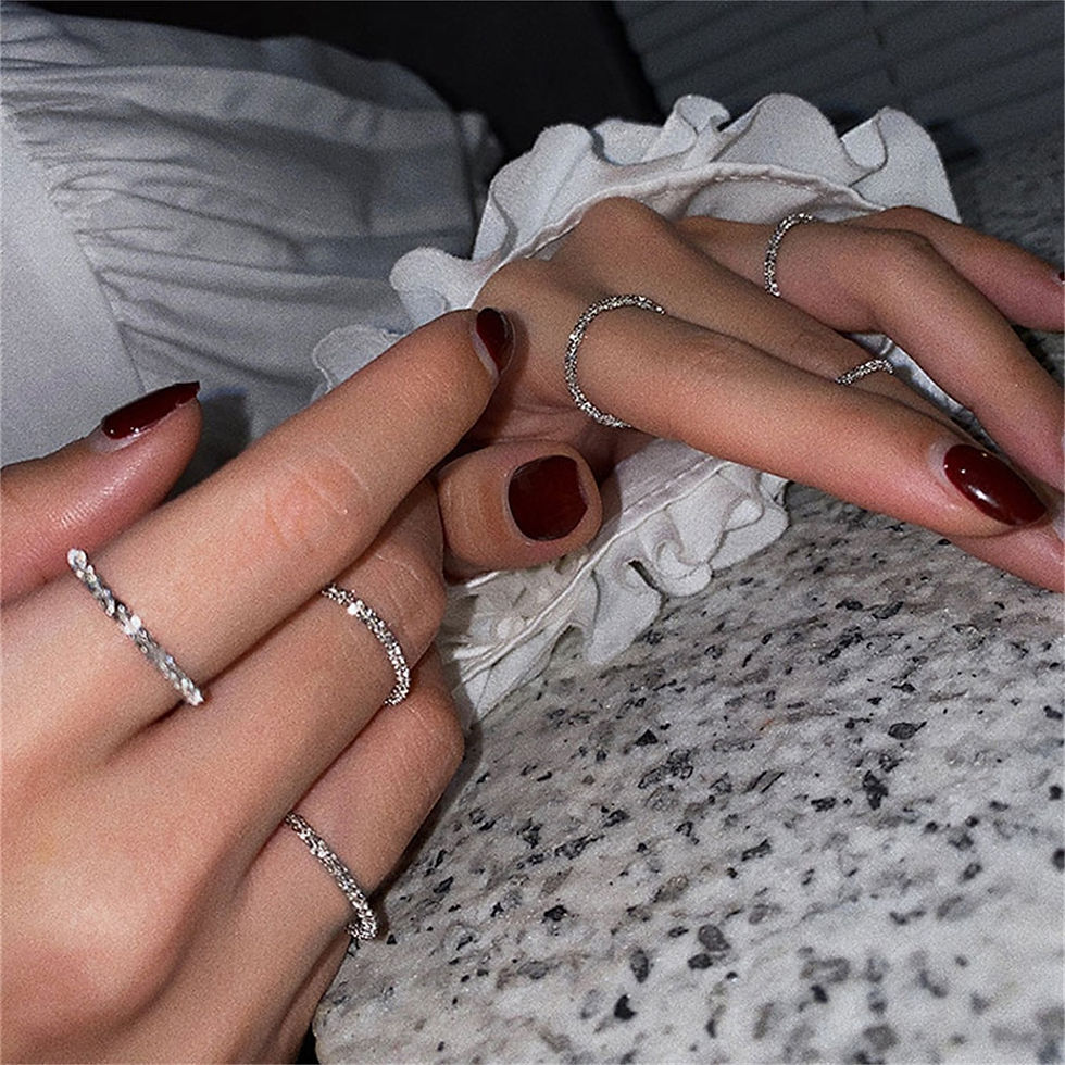 Thumbnail: Light Luxury Popular Silver Colour Sparkling Rings for Women Fashion Jewelry We