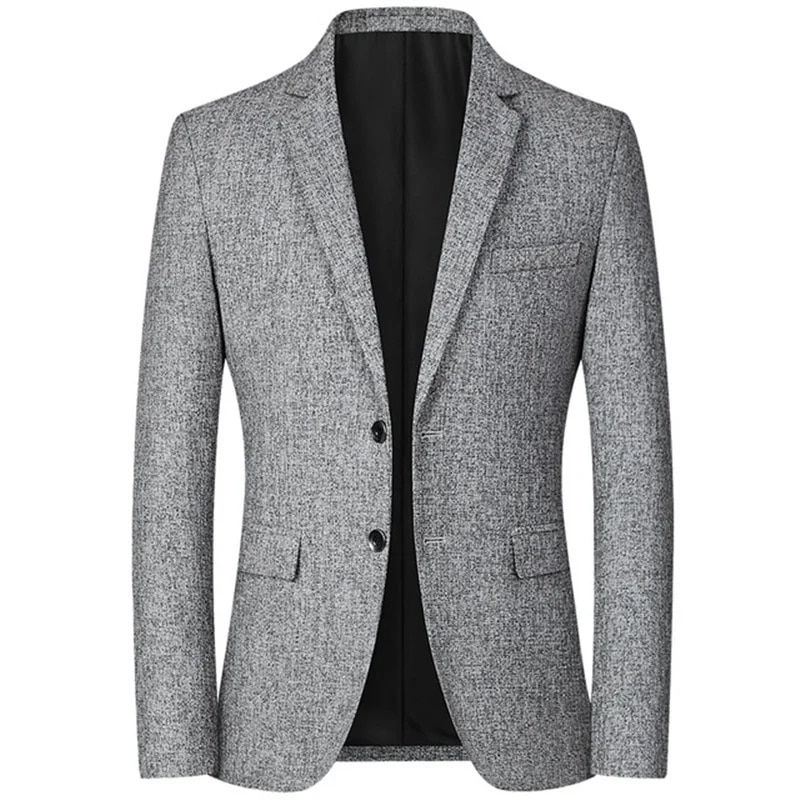 Miniaturebillede: FGKKS 2023 Spring Autumn Blazers Men Fashion Slim Casual Business Handsome Suit