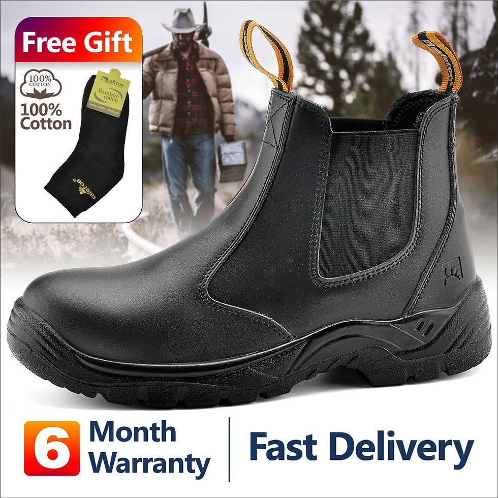 Thumbnail: Safetoe S3 Safety Shoes With Steel Toe Cap,Light Weight Breathable Work Boots