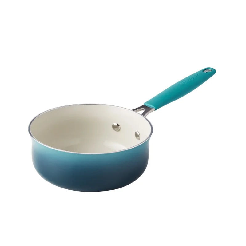 Thumbnail: The Pioneer Woman 12-Pieces Porcelain Enamel Classic Ceramic Cookware Set, Ombr