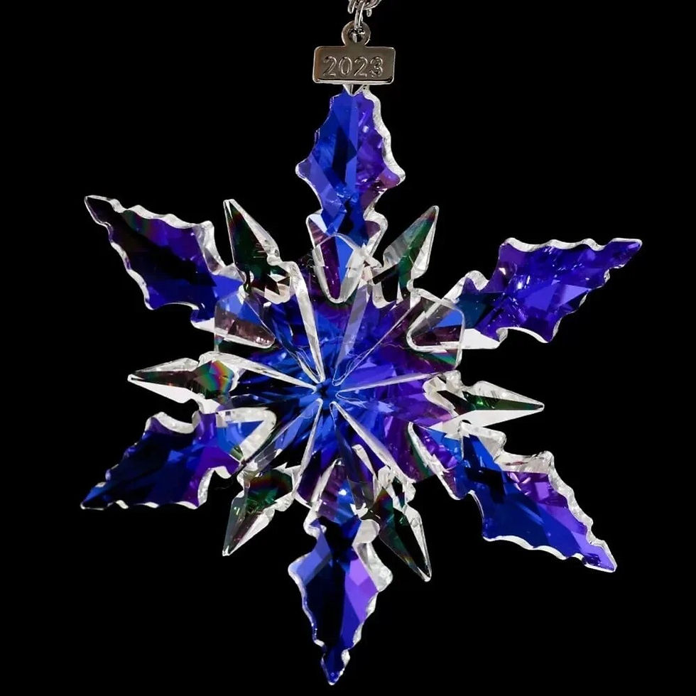 Thumbnail: Crystal Snowflake Annual Edition Ornament Set, Crystal Colorful Angel Christmas