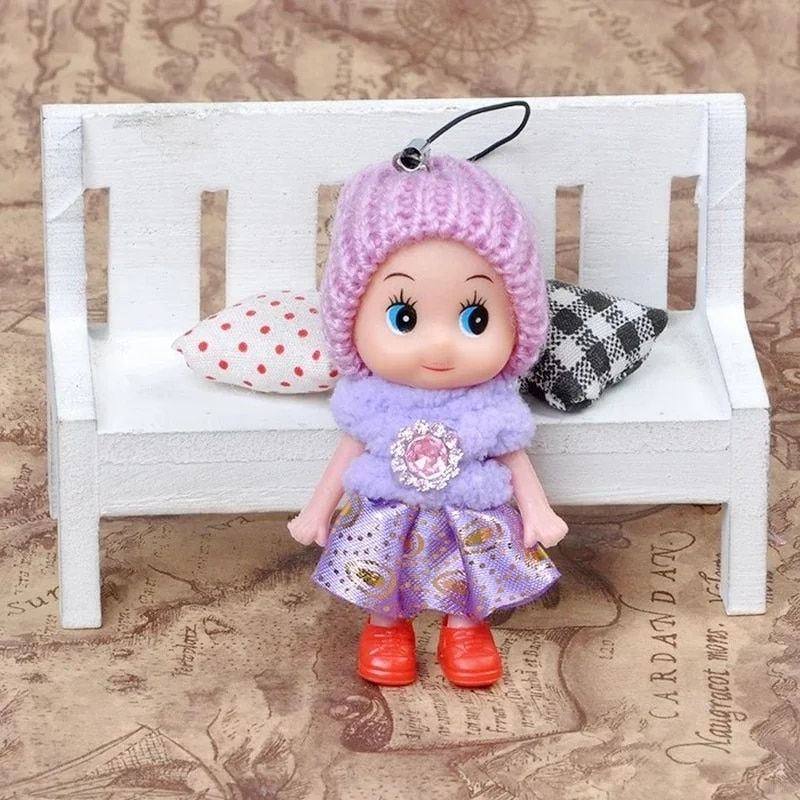 Miniaturebillede: 5Pcs Kids Toys Soft Interactive Baby Toy Mini Doll For Girls and Boys Hot small