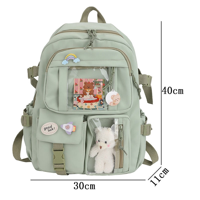 Miniatura: Cute Women Backpacks Waterproof Multi-Pocket Nylon School Backpack for Student