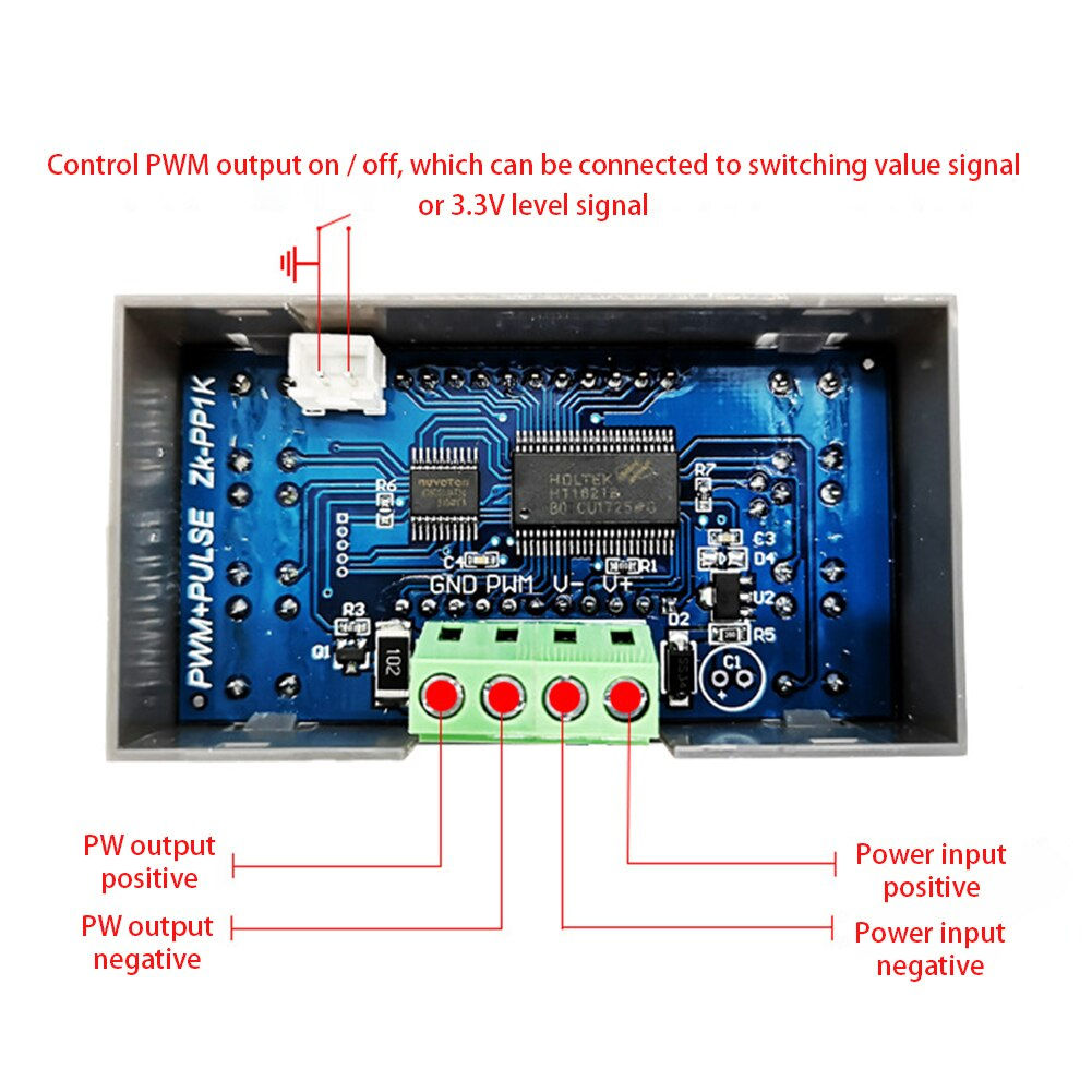 ZK-PP1K 1 Channel 1Hz-150KHz Dual Mode LCD Digital PWM Signal Generator