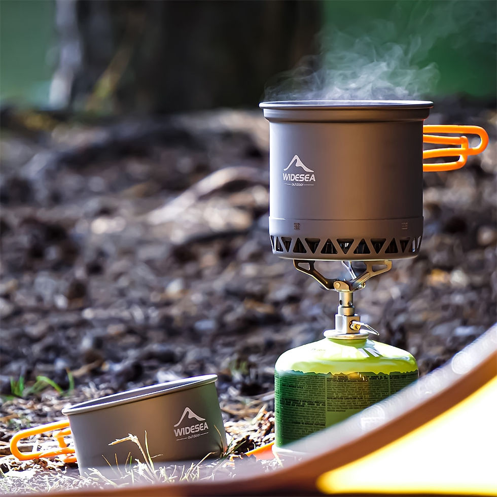Miniatura: Widesea Camping 1.3L 2.3L Cookware Outdoor Cooking Set Heat Cooker Travel Table