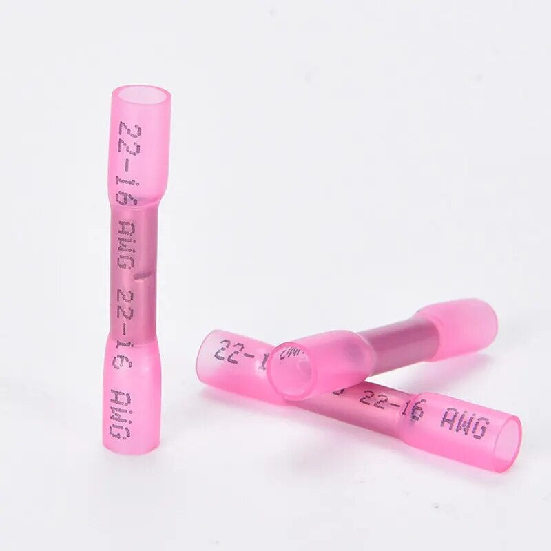 Thumbnail: 10/25/50PCS Heat Shrink Wire Butt Terminal Waterproof Insulated Wire Connector