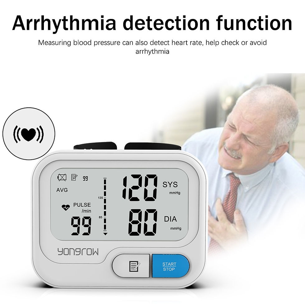 Miniaturebillede: Yongrow Automatic Digital Wrist Blood Pressure Monitor Sphygmomanometer Tonomet