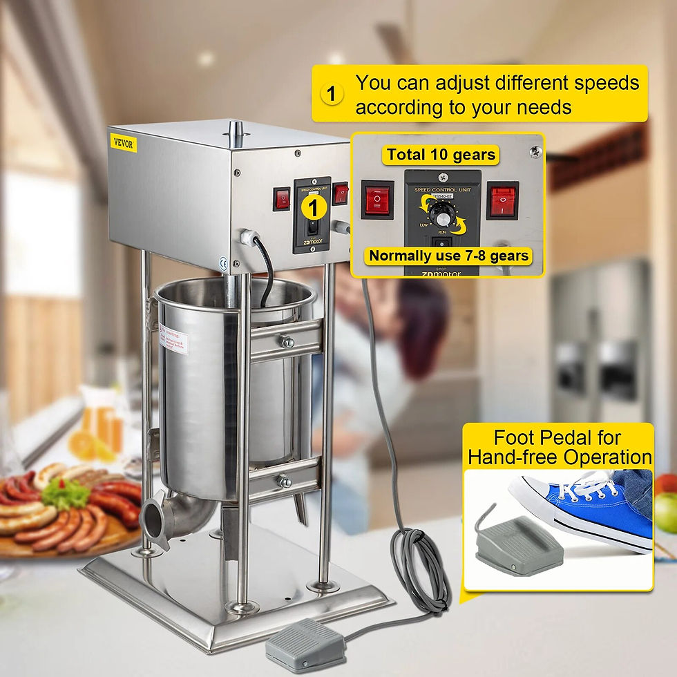 थंबनेल: VEVOR 10-30L Vertical Sausage Stuffer Automatic Filling Machine Food Processors