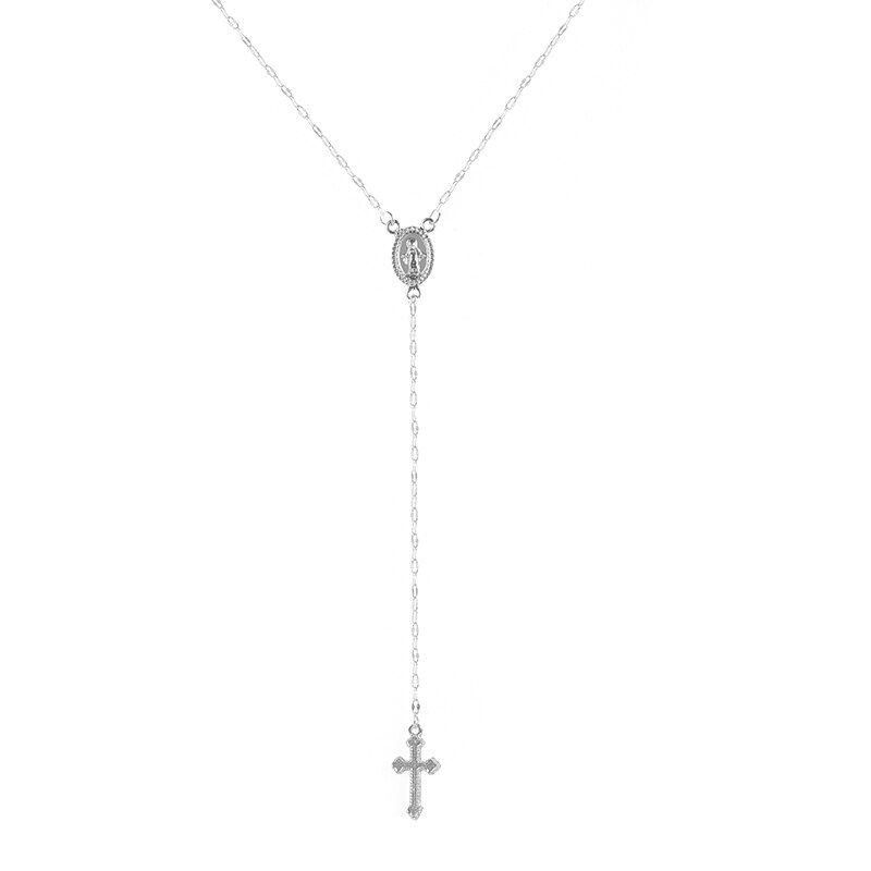 Thumbnail: Cross Pendant Necklace For Men Women Jesus Christ Crucifix Necklace