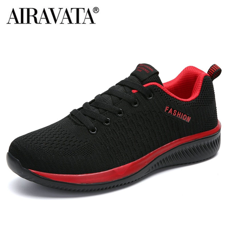 Thumbnail: Men Women Knit Sneakers Breathable Athletic Running Walking Gym Shoes