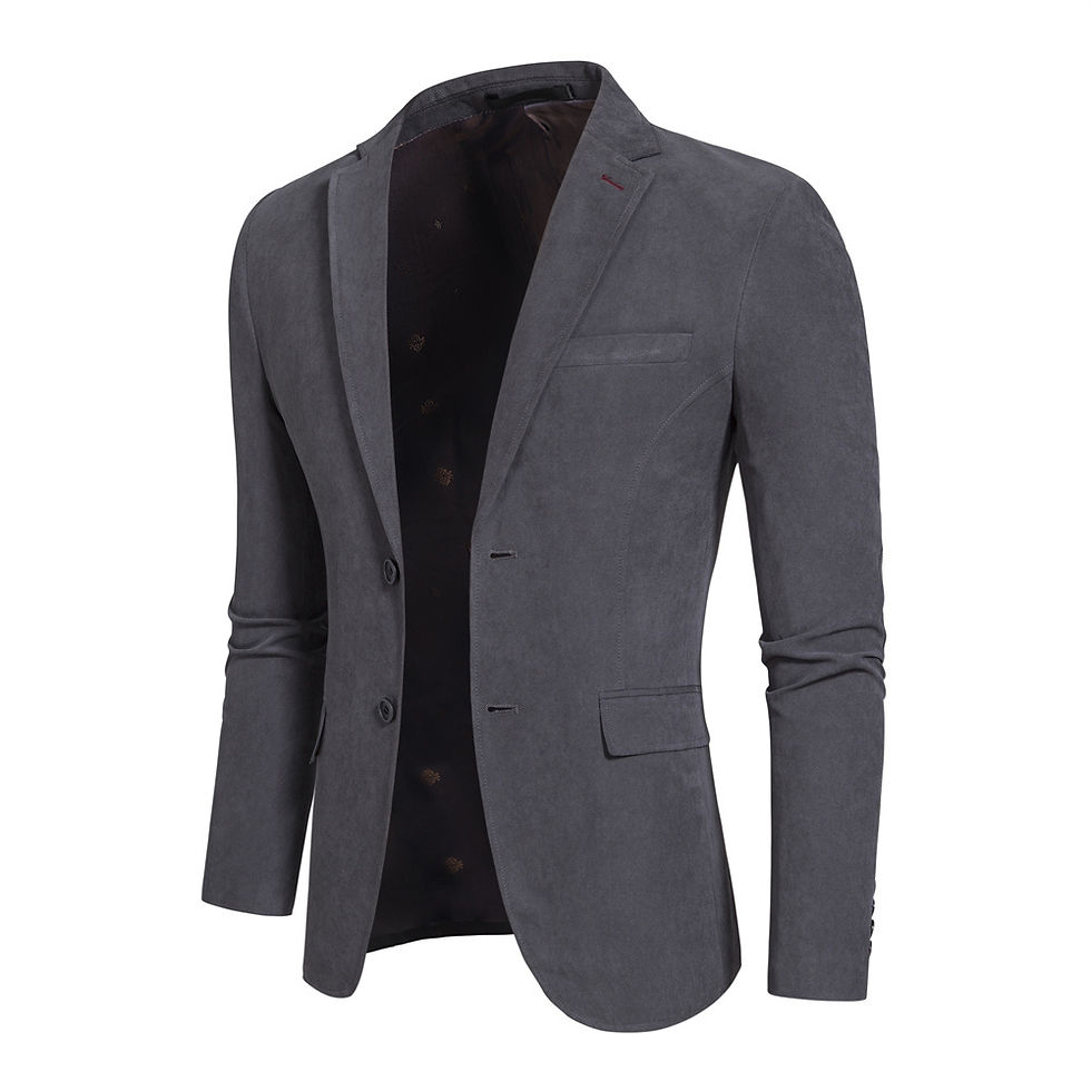 ภาพขนาดย่อ: Men's Fashion Casual Single-breasted Woolen Overcoat Coat
