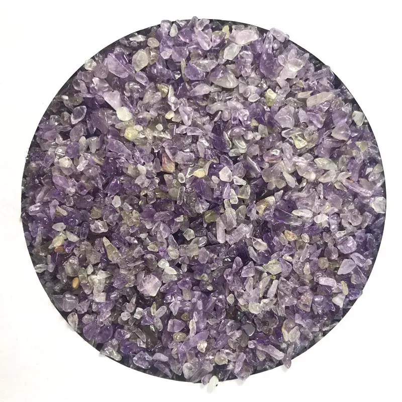 Thumbnail: 100g 2-5mm Natural Amethysts Powder Crystal Gravel Rock Raw Gemstone