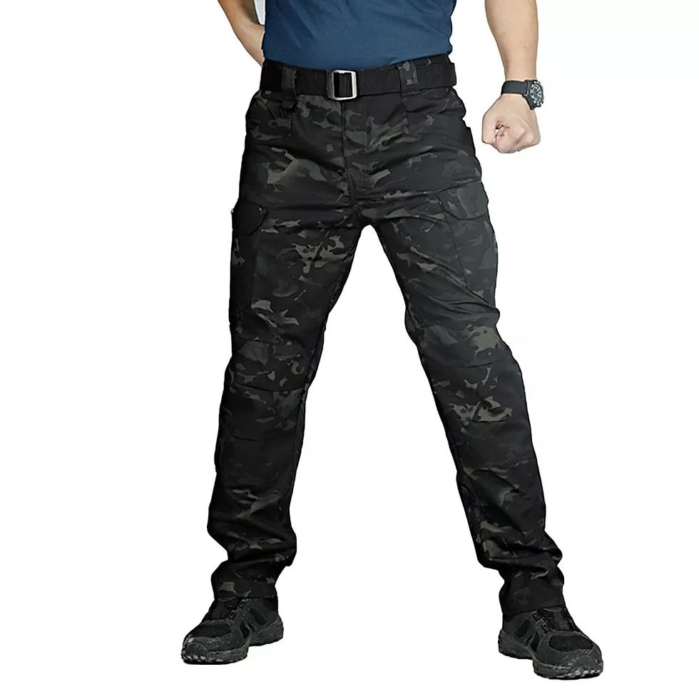 Thumbnail: Quick Dry Outdoors Sports Tactical Trousers Camouflage black Trousers for