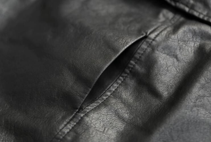 Thumbnail: Autumn Women's Black Top Fashion Casual PU Leather Jacket