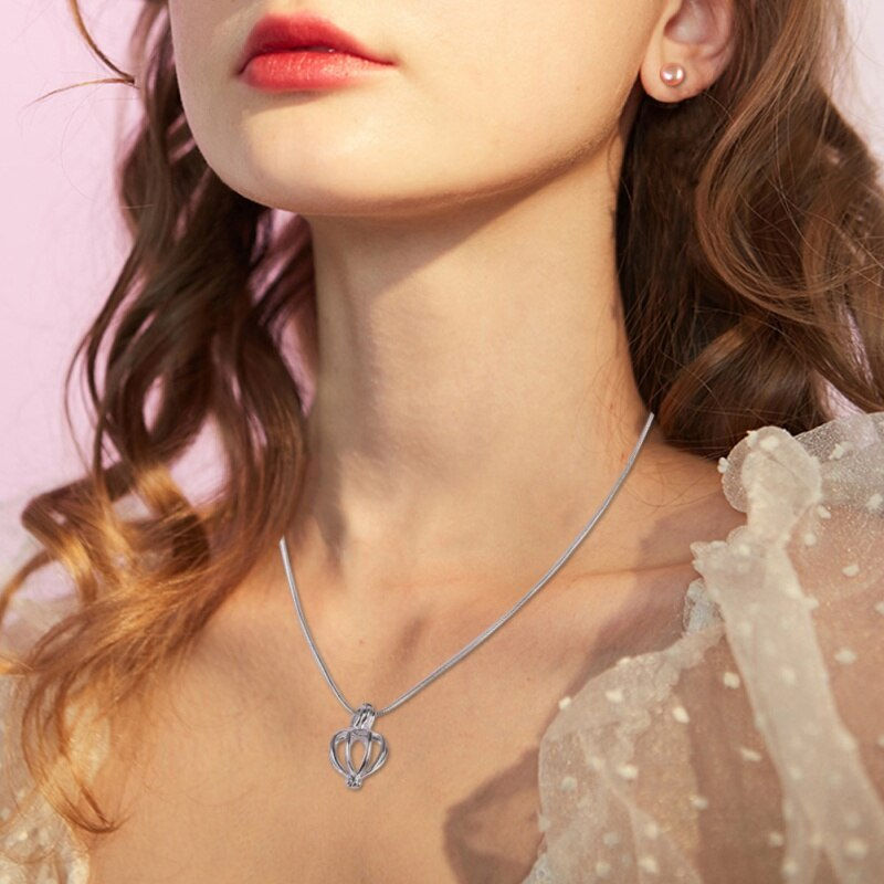Thumbnail: "Pearl Of Love" Pendant Necklace Gift Box DIY Natural Freshwater Aquaculture