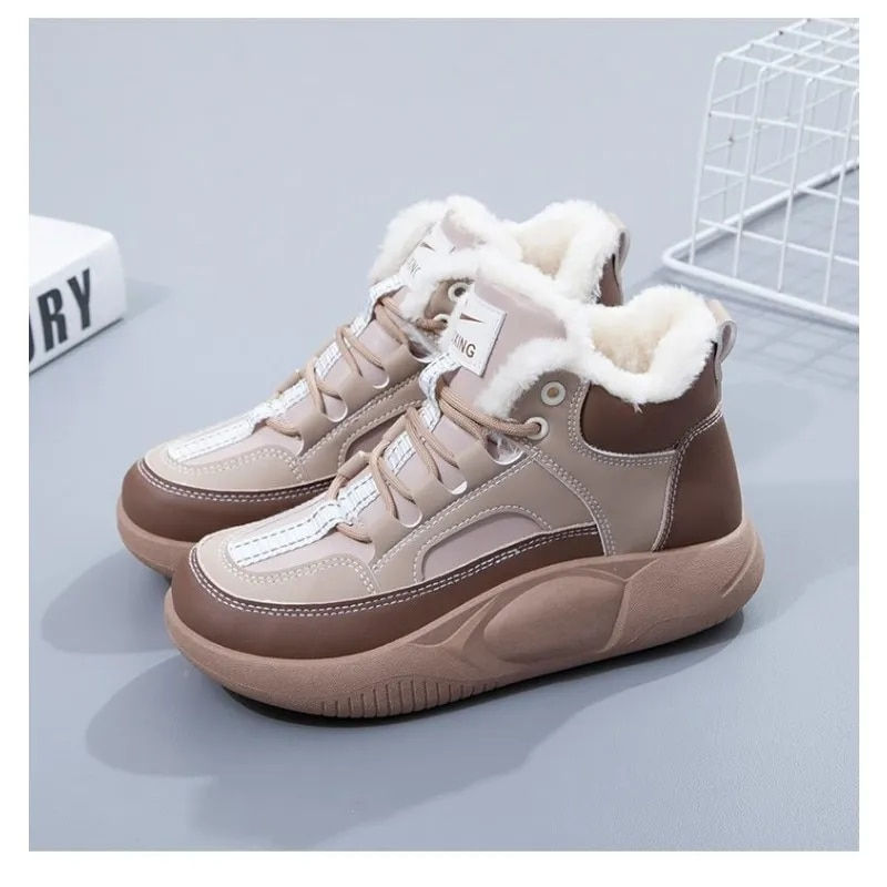 Miniatura: New Winter Shoes Waterproof Boots Women Snow Boots Plush Warm Ankle Boots for W