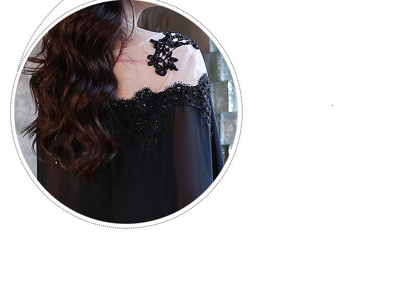 Thumbnail: Black Evening Dress For Women With A High-end Feel